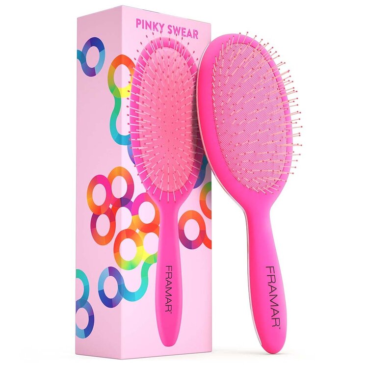 FRAMAR Detangling Oval Brush | Classic Collection – Gentle knot-free brushing on wet or dry hair