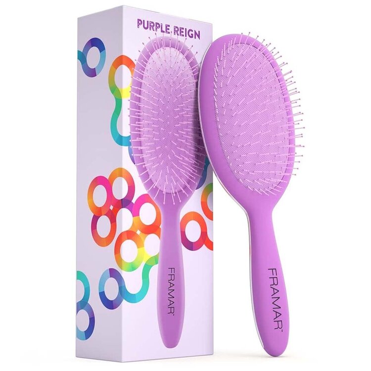 FRAMAR Detangling Oval Brush | Classic Collection – Gentle knot-free brushing on wet or dry hair