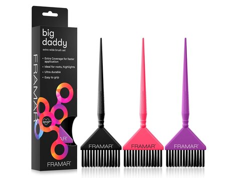 FRAMAR Big Daddy | Ensemble de 3 Pinceaux Larges | Collection Classique