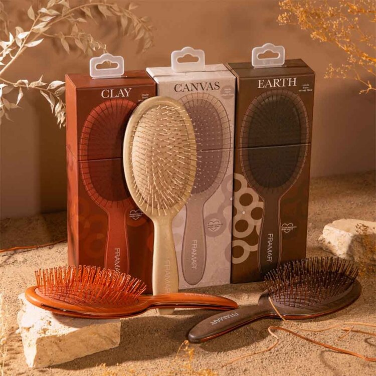 FRAMAR ***Detangle Brush | Terra Collection – Gentle detangling with a soft, earthy aesthetic