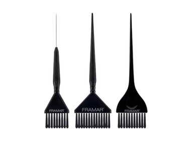 FRAMAR Family Pack | Ensemble de 3 Pinceaux | (Noirs) Collection Classique