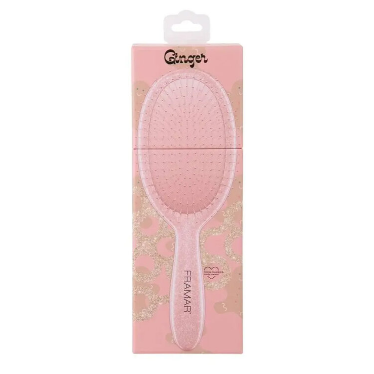 FRAMAR Brosse Démêlante Ovale | Collection Cookie Cutter – Démêle en douceur avec un look cookie ultra cute