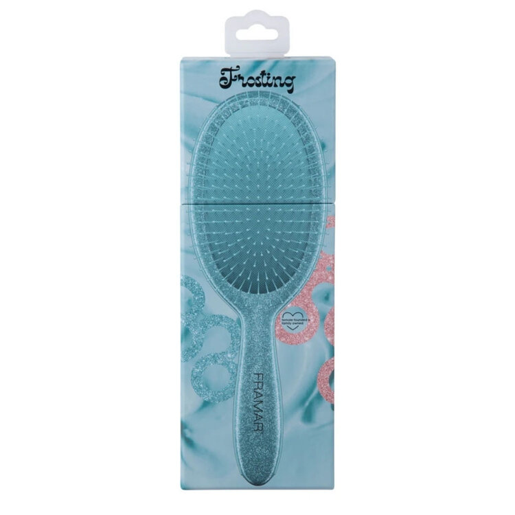 FRAMAR Brosse Démêlante Ovale | Collection Cookie Cutter – Démêle en douceur avec un look cookie ultra cute
