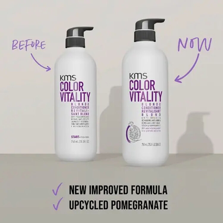 KMS ***Colorvitality | Revitalisant Blond – Nourrit le blond et aide à neutraliser les reflets jaunes