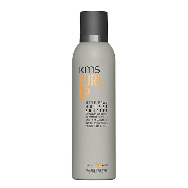 KMS Curlup | Mousse Boucles (200ml/197g/6.9oz) – Donne du rebond et définit les boucles sans les alourdir