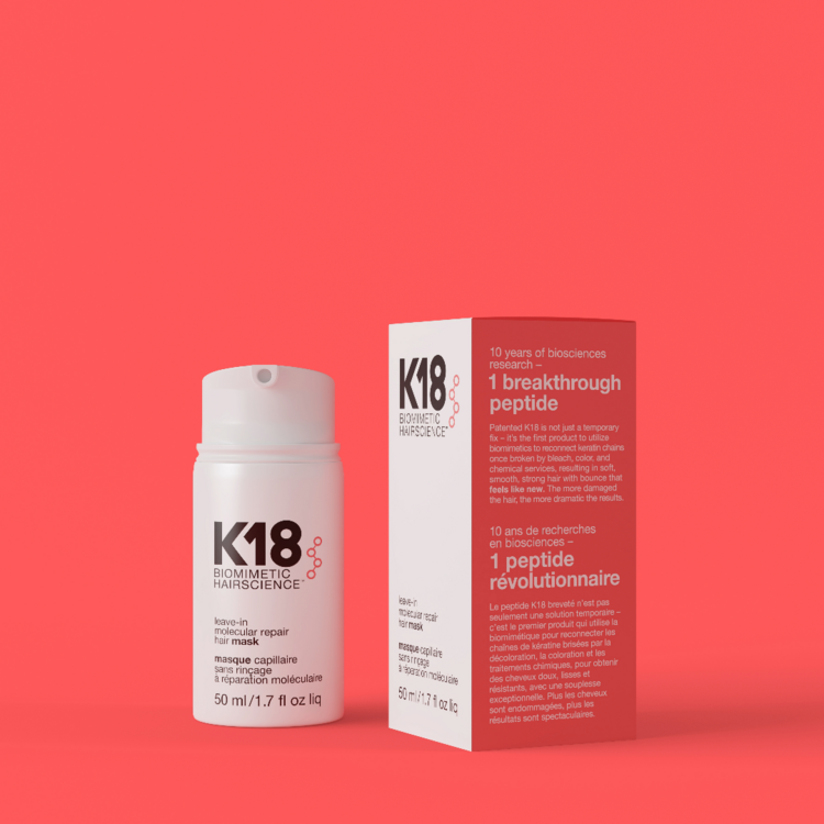 K18 Biomimetic Hairscience K18 - Masque Capillaire . Sans Rinçage à Réparation Moléculaire / Leave-in Molecular Repair Hair Mask (*5ml/0.17oz)