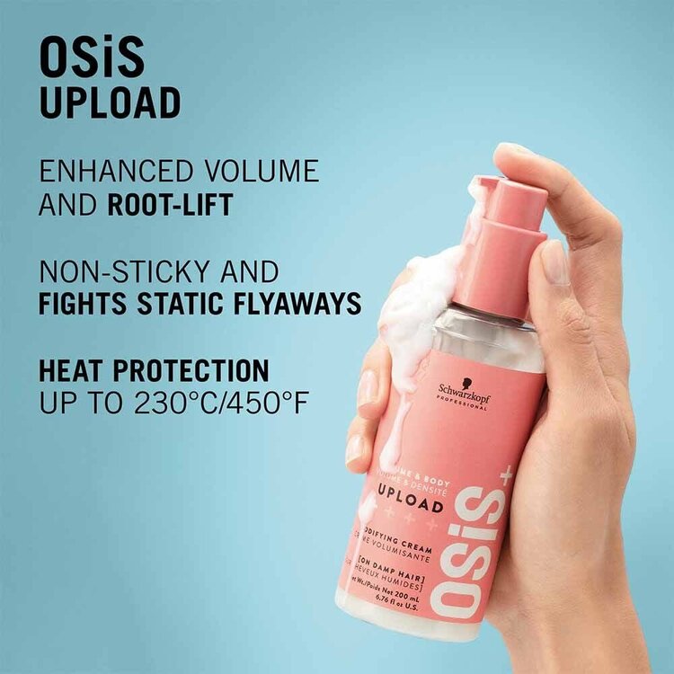 SCHWARZKOPF OSIS+ | Volume & Densité | Upload | Crème Volumisante (200ml/6.76oz)