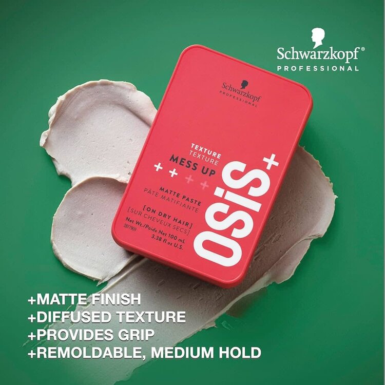 SCHWARZKOPF OSIS+ | Texture | Mess Up | Matte Paste (100ml/3.38oz)