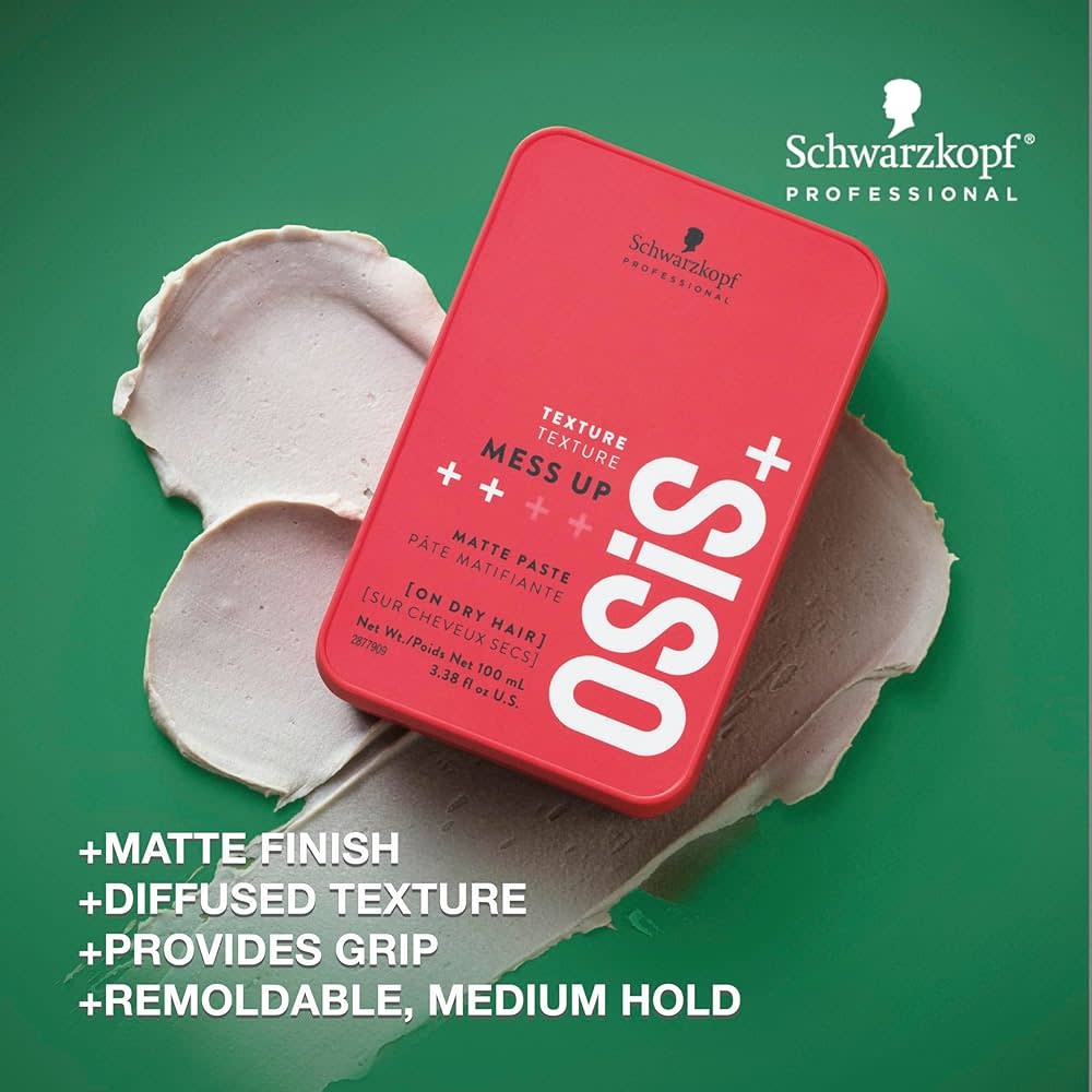 OSIS+ | Texture | Mess Up | Pâte Matifiante (100ml/3.38oz)