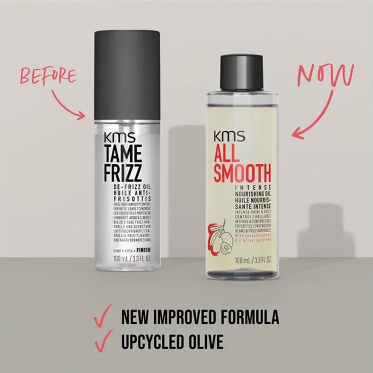 KMS ***Tamefrizz | Huile Anti-Frisottis (100ml/3.3oz) – Lisse, nourrit et fait briller sans alourdir