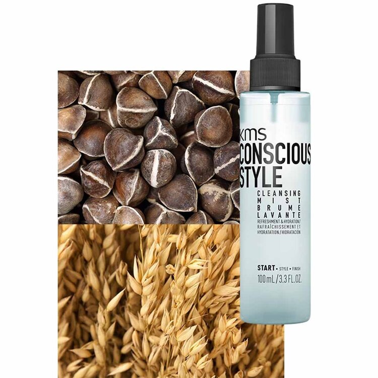 KMS Consciousstyle | Brume Lavante (100 ml / 3.3 oz) – Rafraîchit et nettoie légèrement entre deux shampooings