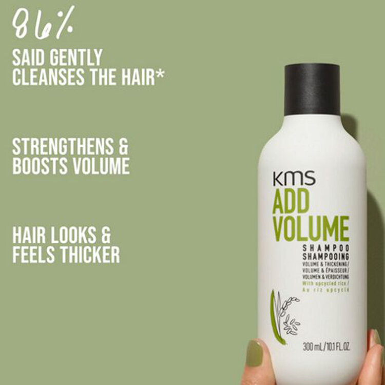 KMS Addvolume | Shampoo – Gentle cleanse with instant volume boost