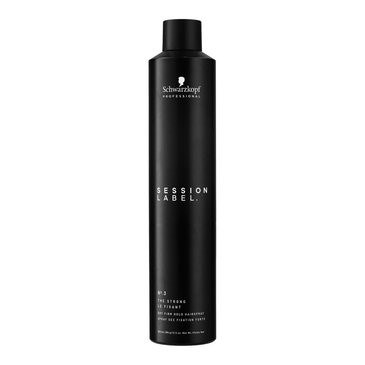 SCHWARZKOPF SESSION LABEL . | N°.3 Le Ferme . Spray Sec Fixation Forte