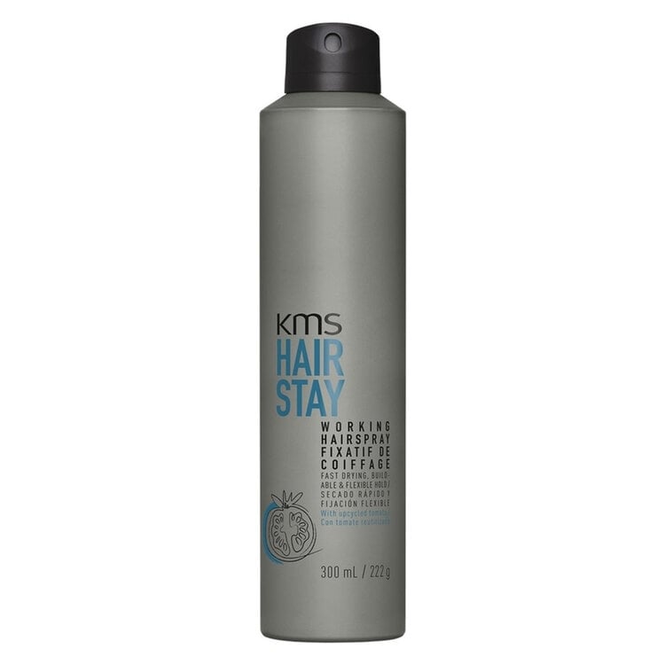 KMS Hairstay | Working Hairspray – Flexible, brushable hold for natural styling