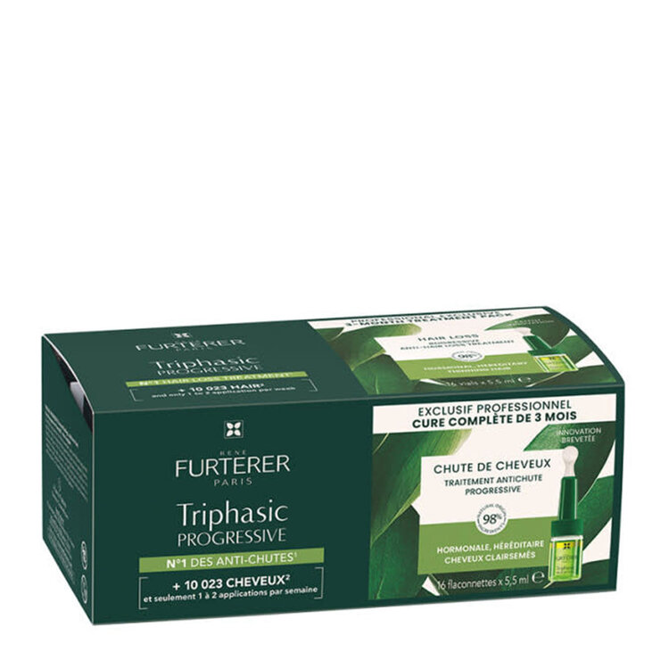 René FURTERER Paris Triphasic Progressive | Intensive Thinning Hair Serum – Anti-hair loss cure for fuller-looking hair
