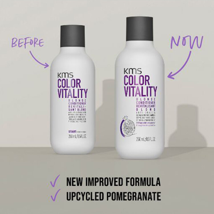 KMS Colorvitality | Blonde Conditioner — Anti-Brass – Hydrates and neutralizes brassy tones