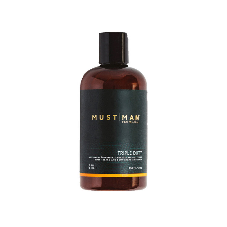 MUST | MAN Professional Beard Care Duo | The Gentleman — Holiday Set 2025 – 3-in-1 energizing wash and precision razor