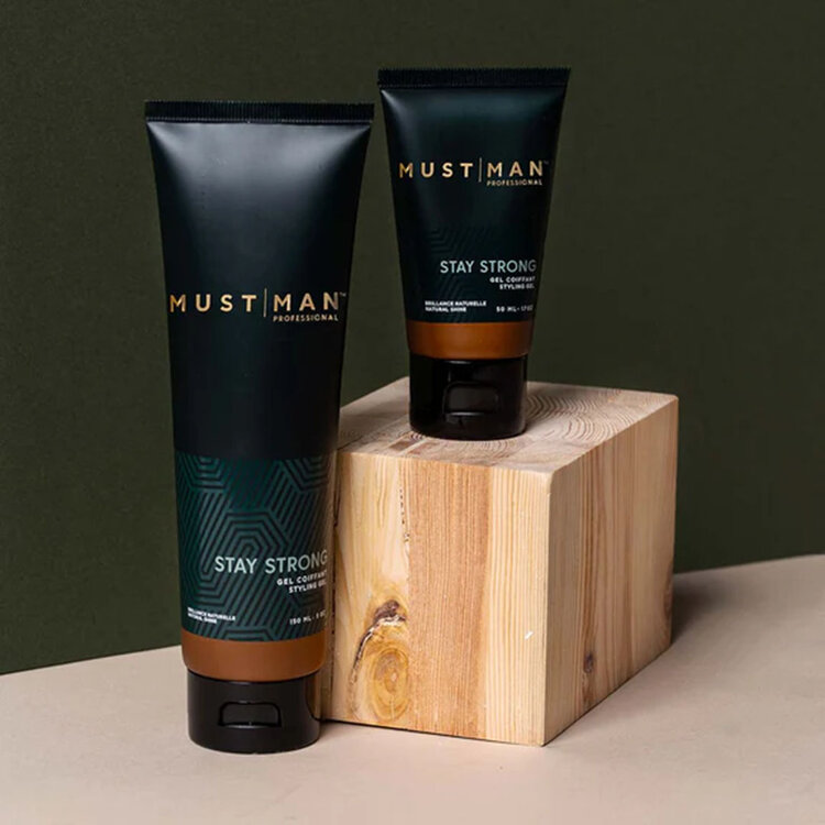 MUST | MAN Professional Stay Strong | Gel Coiffant – Tenue forte et définition longue durée