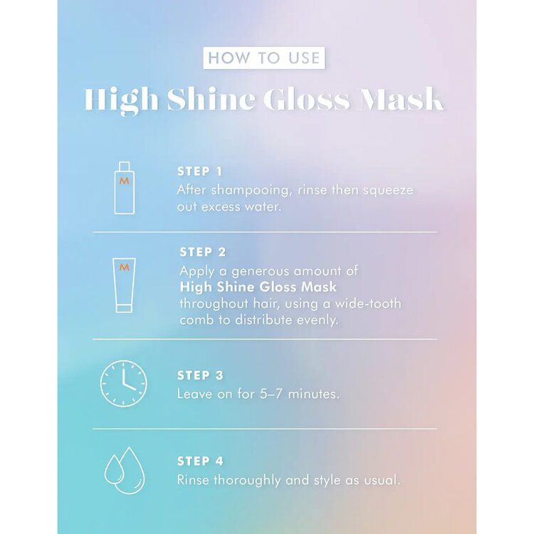 MOROCCANOIL Masque Gloss Ultra-Brillant  – Masque traitement brillance miroir