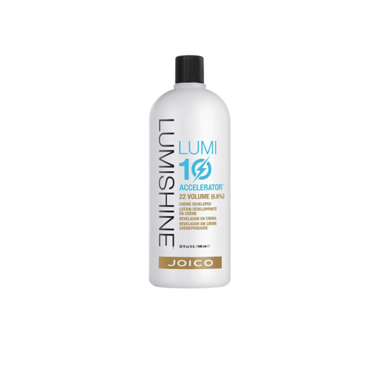JOICO Lumishine | Lumi10 — Creme Developer 22 Volume (6.6%) 946ml/32oz – 22-volume creme developer for Lumi10 color