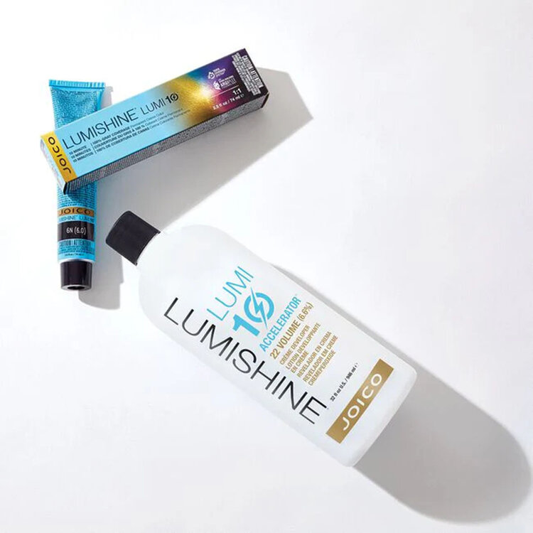 JOICO Lumishine | Lumi10 — Creme Developer 22 Volume (6.6%) 946ml/32oz – 22-volume creme developer for Lumi10 color
