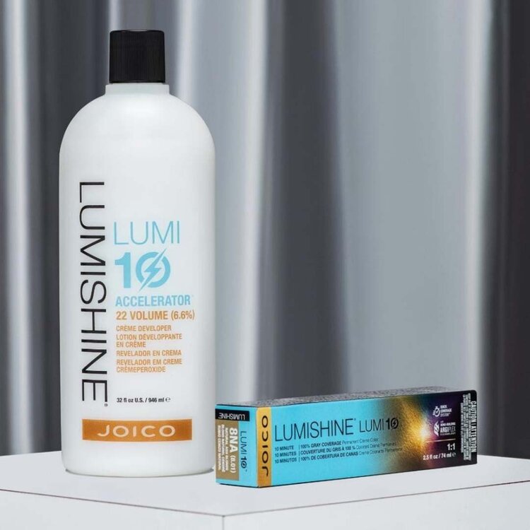 JOICO Lumishine | Lumi10 — Creme Developer 22 Volume (6.6%) 946ml/32oz – 22-volume creme developer for Lumi10 color