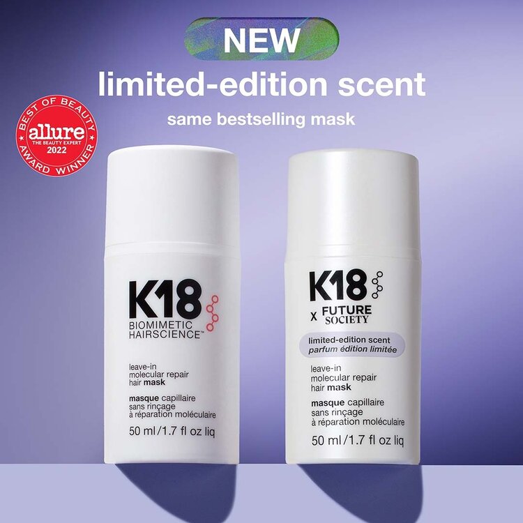 K18 Biomimetic Hairscience Leave-in Molecular Repair Hair Mask – Deep repair treatment for damaged hair