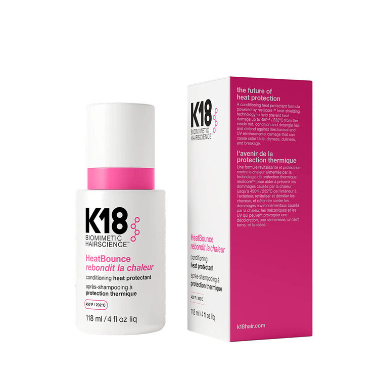 K18 Biomimetic Hairscience Heat Bounce | Après-Shampooing Protection Thermique | Soin Démêlant & Anti-Frisottis