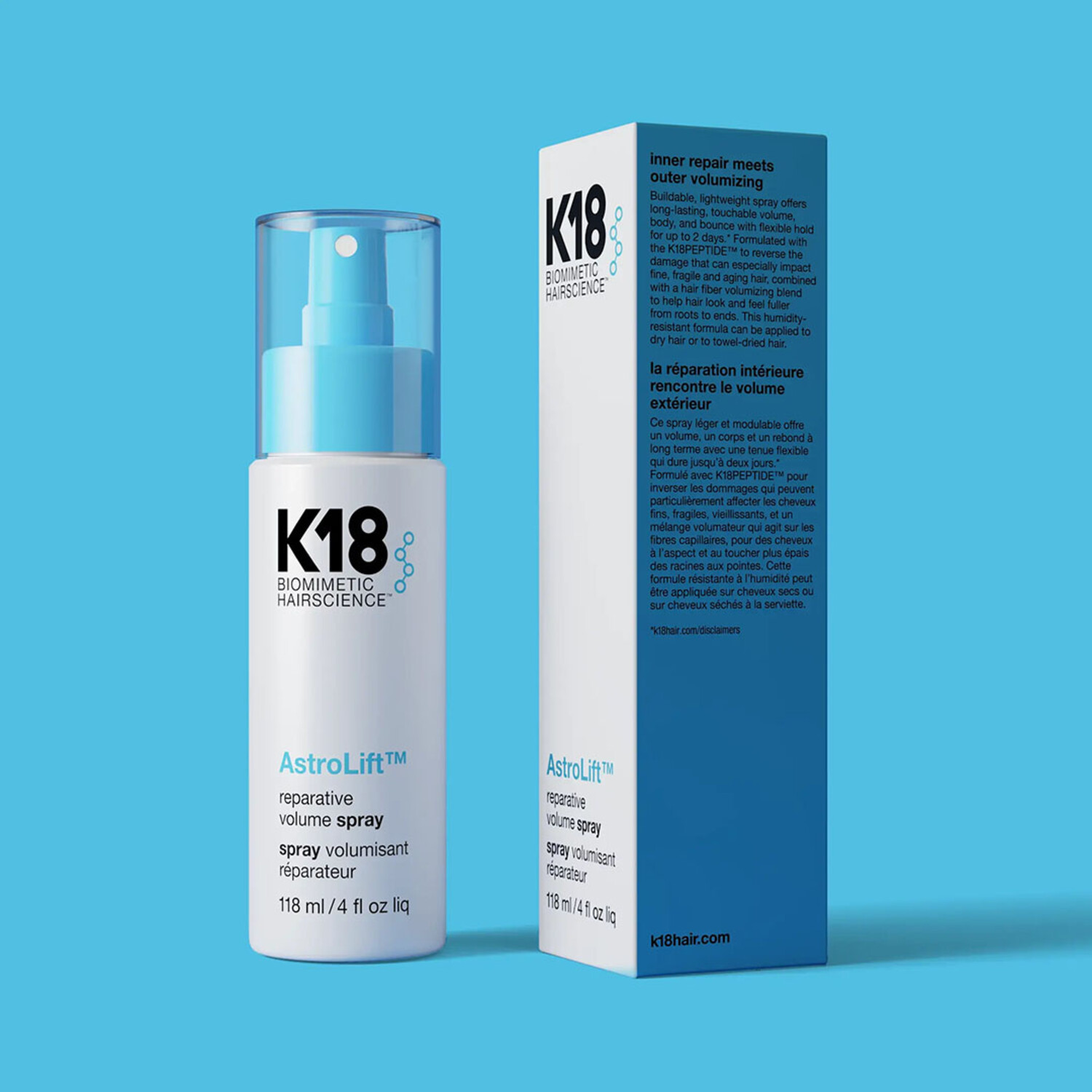 K18 | AstroLift — Reparative Volume Spray - Industria Coiffure