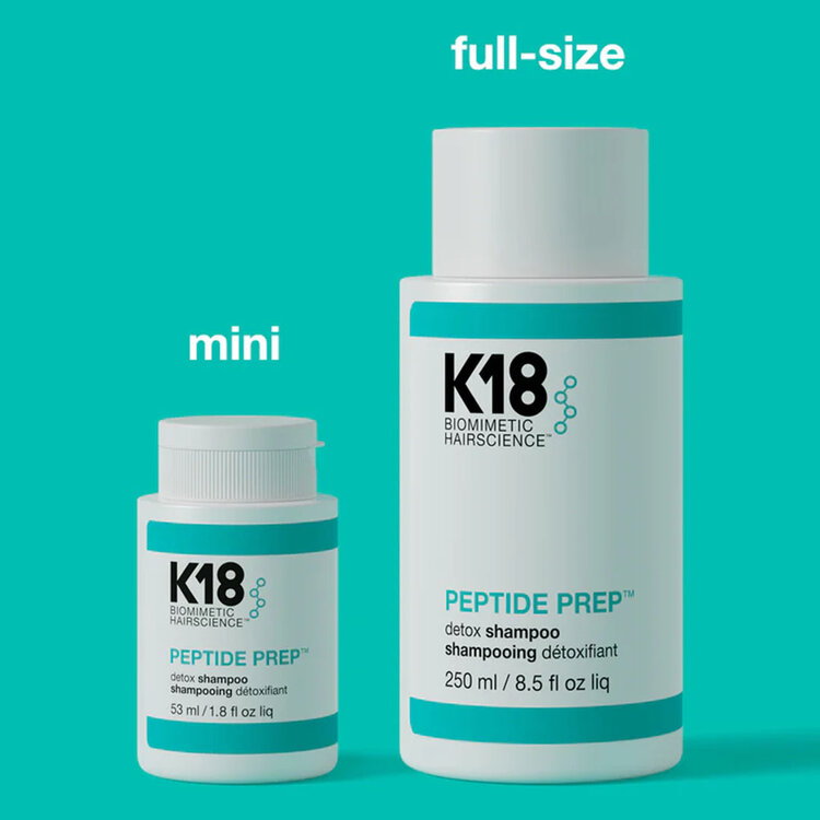 K18 Biomimetic Hairscience Peptide Prep | Detox Shampoo – Deep-cleansing clarifying wash