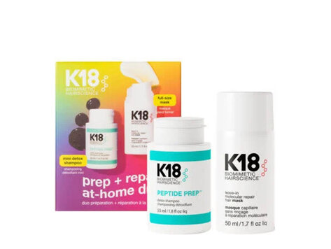 K18 Biomimetic Hairscience Duo de Réparation Maison | Coffret Découverte 2025