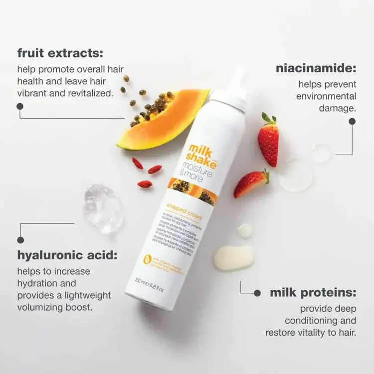 MILK_SHAKE Milk_Shake Moisture & More | Whipped Cream – Moisturizing & Protecting Leave-In Mousse