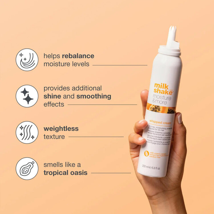 MILK_SHAKE Milk_Shake Moisture & More | Whipped Cream – Moisturizing & Protecting Leave-In Mousse