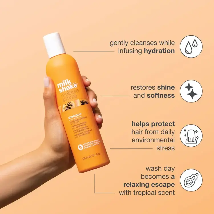 MILK_SHAKE Milk_Shake Moisture & More | Moisturizing Shampoo – Gentle Hydrating Cleanser
