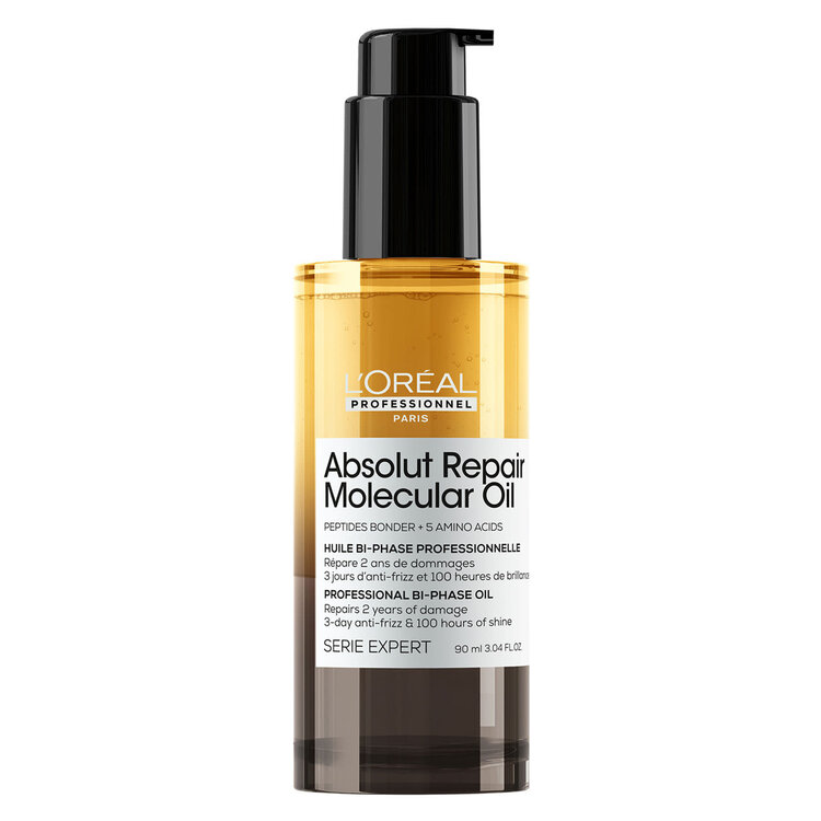 L'ORÉAL PROFESSIONNEL Serie Expert | Absolut Repair Molecular | Bi-Phase Oil – Lightweight shine and frizz control
