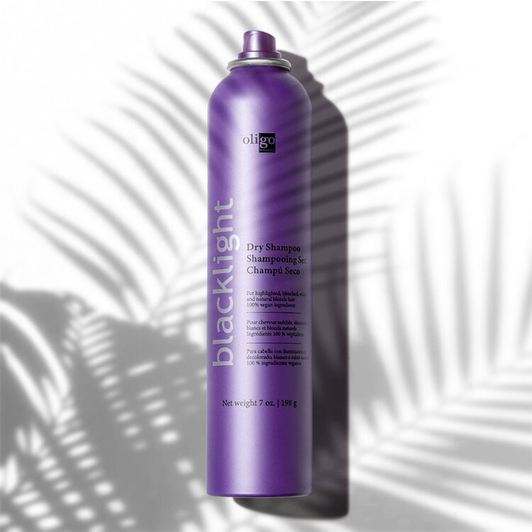 OLIGO Blacklight | Shampooing Sec – Shampooing sec rafraîchissant pour cheveux blonds
