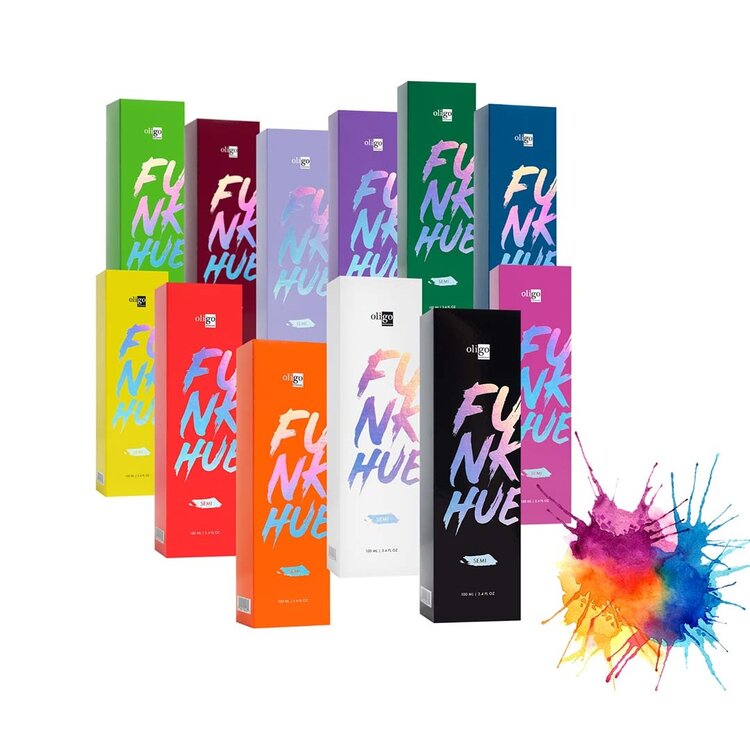 OLIGO FunkHue | Coloration Semi-Permanente (100ml/3.4oz) - Pigments Directs