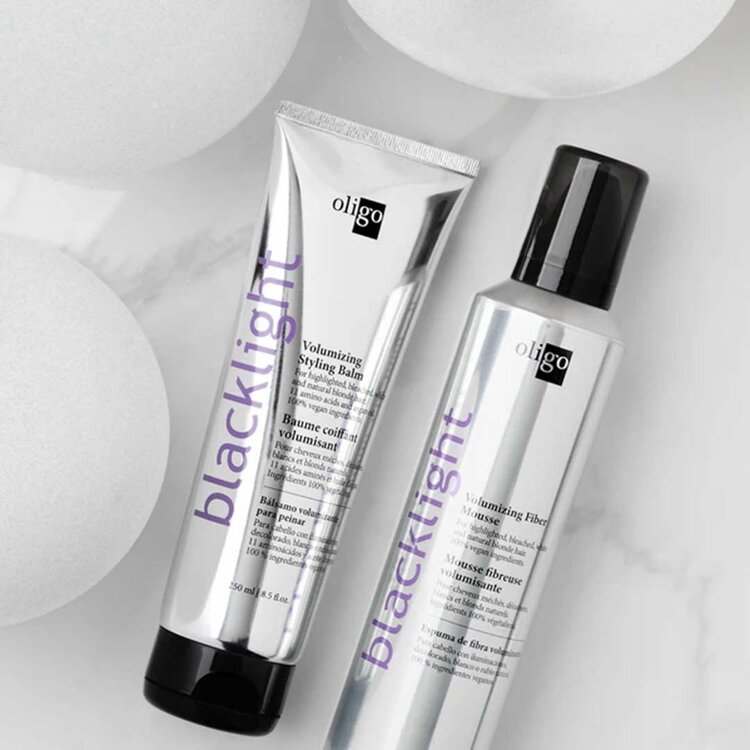 OLIGO Blacklight | Baume Coiffant Volumisant (250ml / 8.5 oz) – Baume léger pour volume et définition