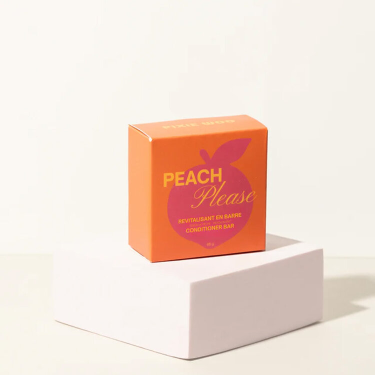 PIXIE WOO Pixie Woo - Hair Care | Peach Please — Revitalisant en Barre (65g) – Revitalisant solide hydratant pour cheveux