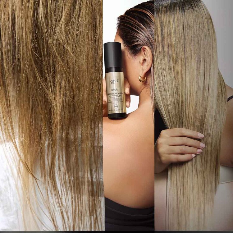 GHD Good Hair Day Rehab | Soin Réparateur Cheveux Abîmés (95 ml / 3.2 oz) - Réparation & Douceur