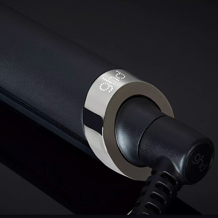 GHD Good Hair Day Glide | Smoothing Hot Brush (Black) - Quick Smoothing & Frizz Control