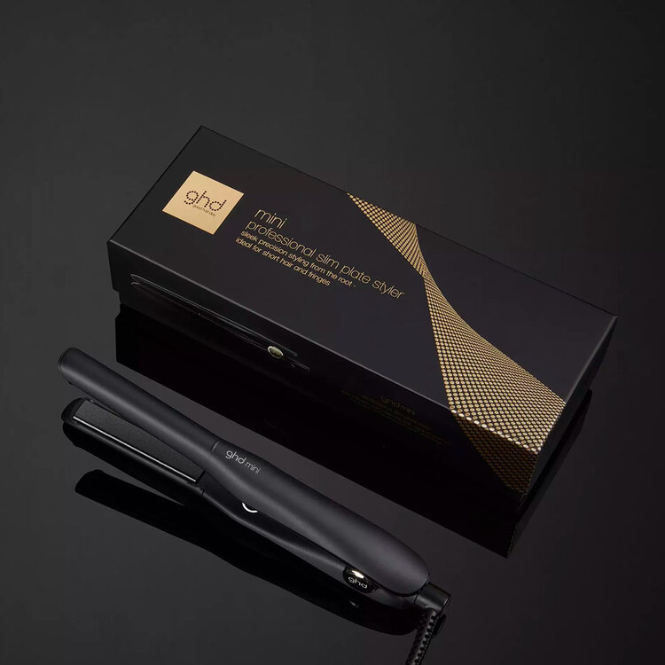 GHD Good Hair Day Mini | Slim Plate Flat Iron Styler (0.5") — Detail & Touch-Up