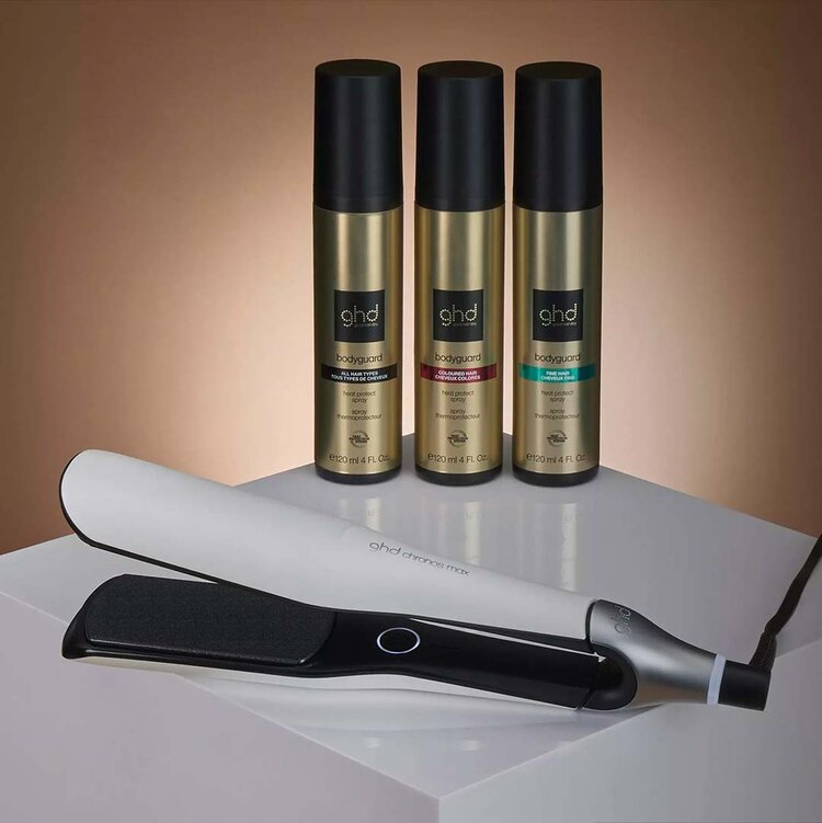GHD Good Hair Day Chronos Max | Wide Flat Iron Styler (2") — Fast Smoothing For Long & Thick Hair