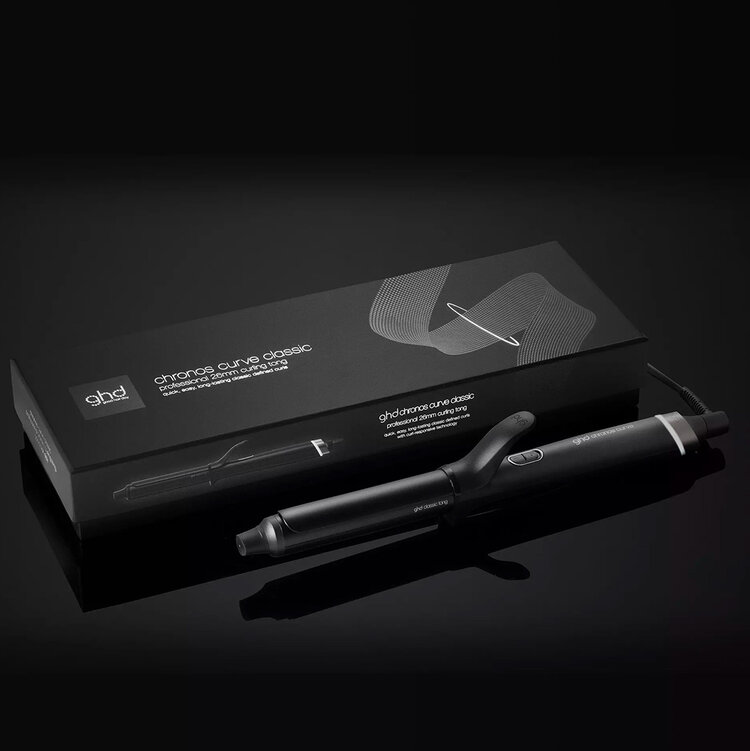 GHD Good Hair Day Curve Tong | Clip Curling Iron — Classic Curls & Smooth Finish