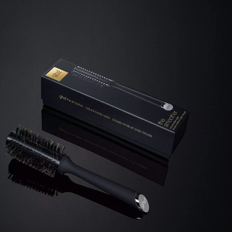 GHD Good Hair Day The Smoother | Natural Bristle Round Brush - Smooth & Shine