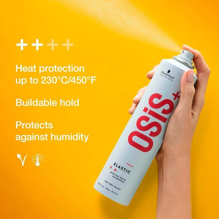 SCHWARZKOPF OSiS+ Elastic | Light Hold Hairspray — Flexible, Natural Finish
