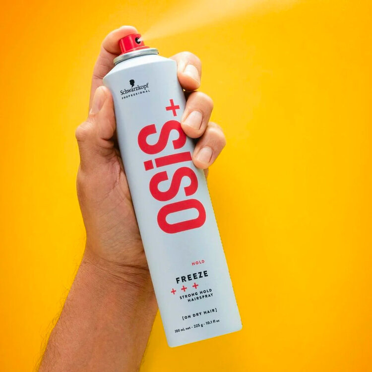 SCHWARZKOPF OSIS+ Freeze | Spray Fixation Moyenne - Tenue Contrôlée & Fini Propre