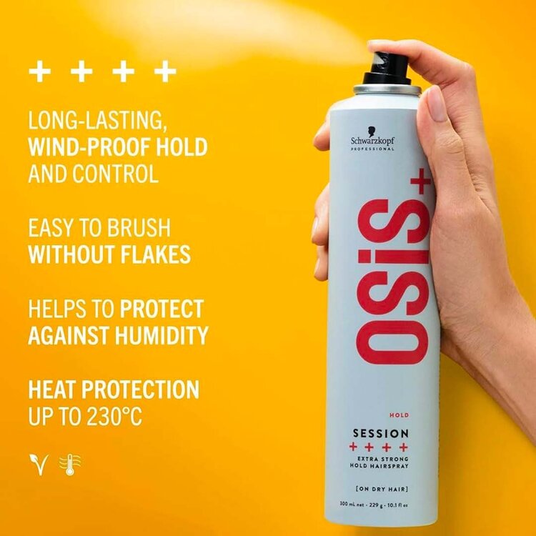 SCHWARZKOPF OSiS+ Session | Extra Hold Hairspray — Long-Lasting Hold