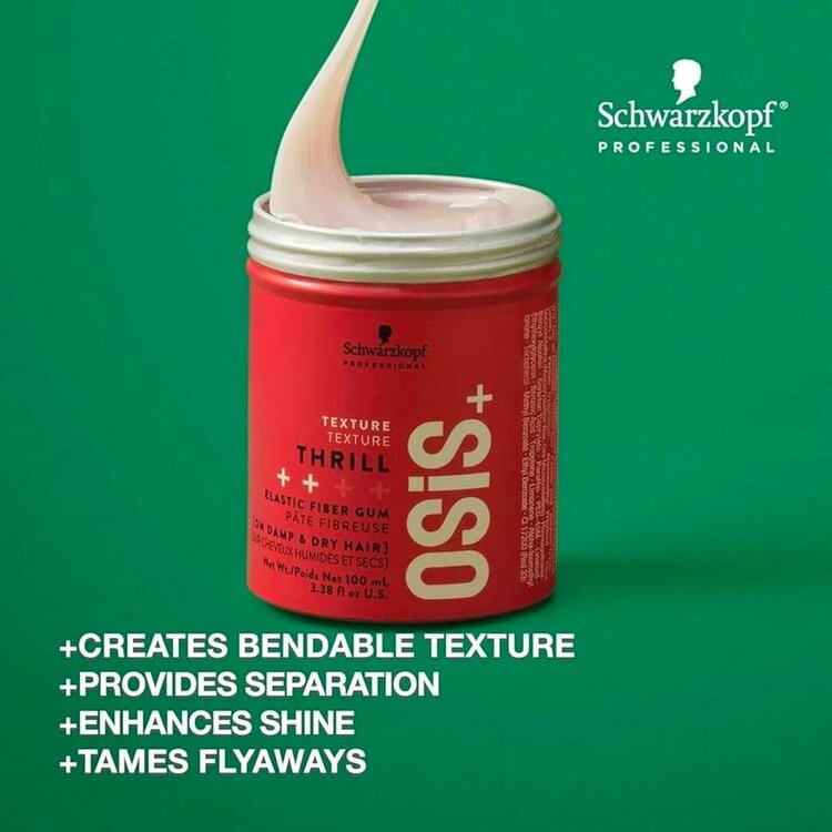 SCHWARZKOPF OSIS+ Thrill | Fibre Gum (100 ml / 3.38 Oz) - Texture & Definition