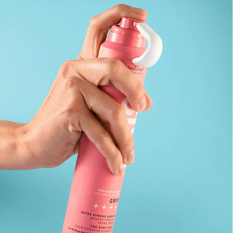 SCHWARZKOPF OSIS+ Grip | Extra Strong Mousse (200 ml / 154 g / 6.76 oz) - Extra Strong Hold With Lasting Volume